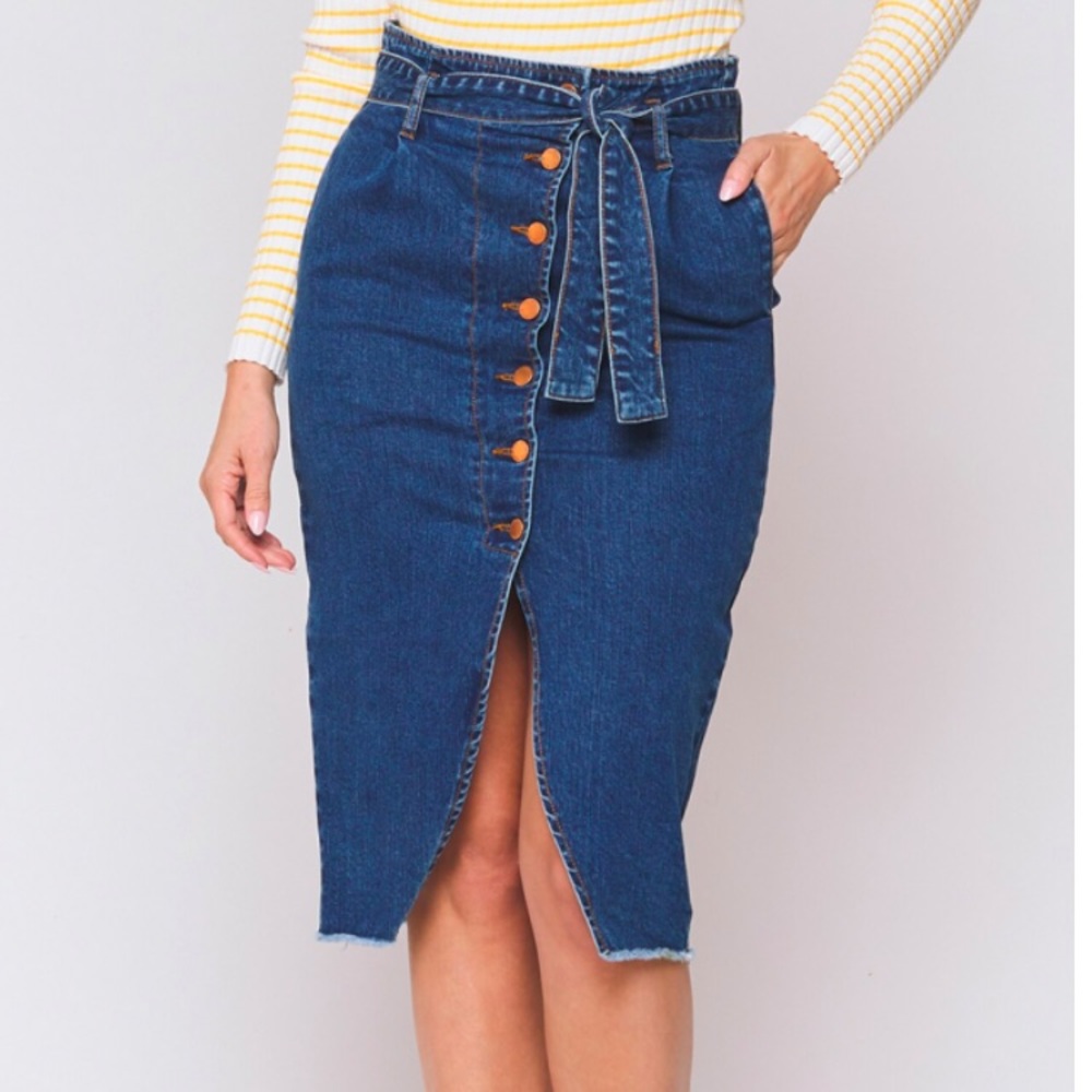 Velvet Heart Denim Skirt